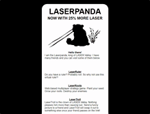 Tablet Screenshot of laserpanda.com